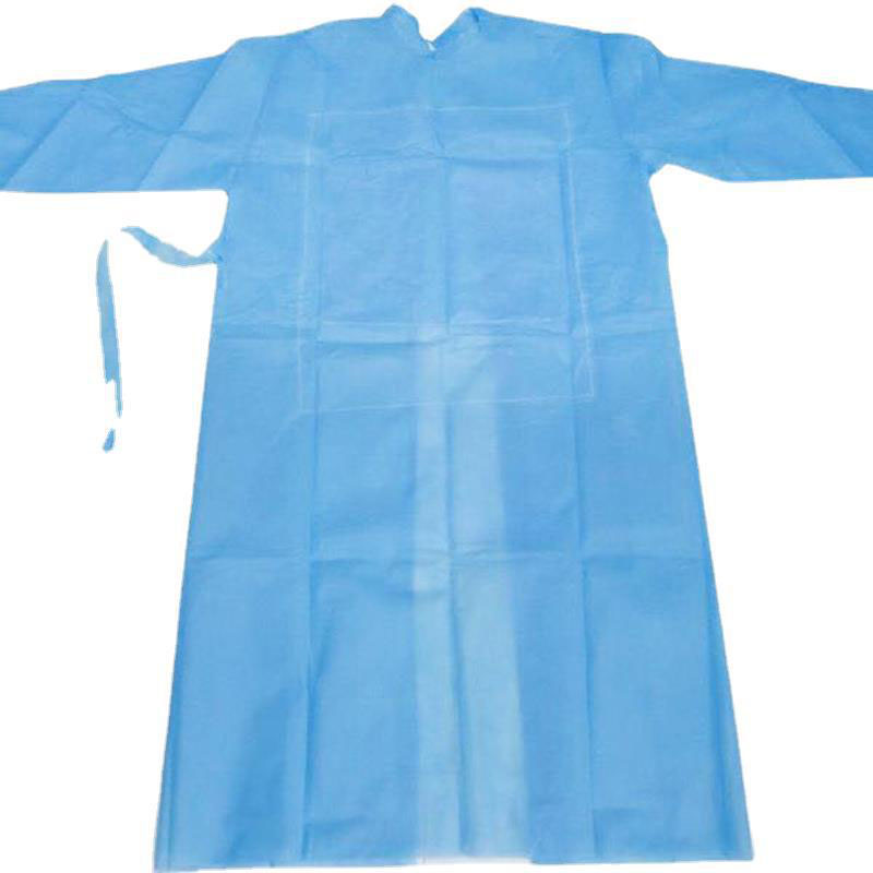 工厂供应SS+PE淋膜无纺布一次性隔离衣手术服蓝色复合型覆膜面料3.jpg